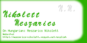 nikolett meszarics business card